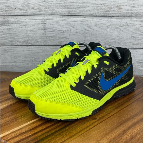 Nike Zoom Fly Volt Yellow Blue Black Running Shoe 630915-704 Men’s Size 10 - Picture 2 of 12